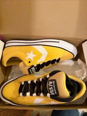 New Converse Yellow and White One Star Sneakers